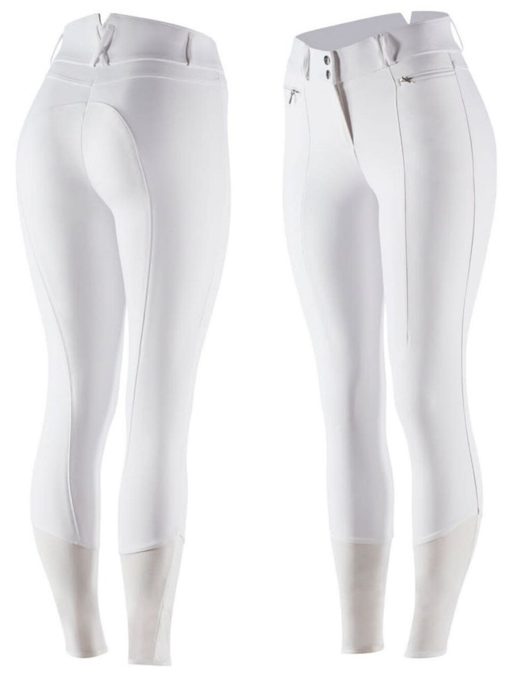 Horze Angelina White Full Seat Dressage Breech - Like New